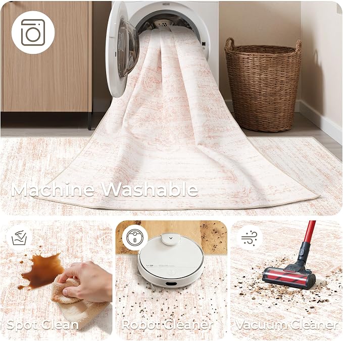 2x6 Runner Rug Non Slip for Entryway, Washable Runners for Kitchen, Soft Thin - Image 8
