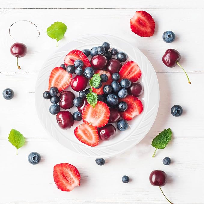 400 Count Disposable 6 Inch White Plastic Dessert Plates - Image 6