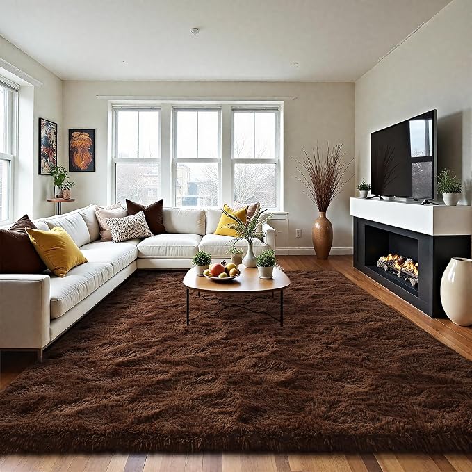 LOCHAS Ultra Soft Indoor Modern Area Rugs Fluffy Living Room Carpets - Image 9