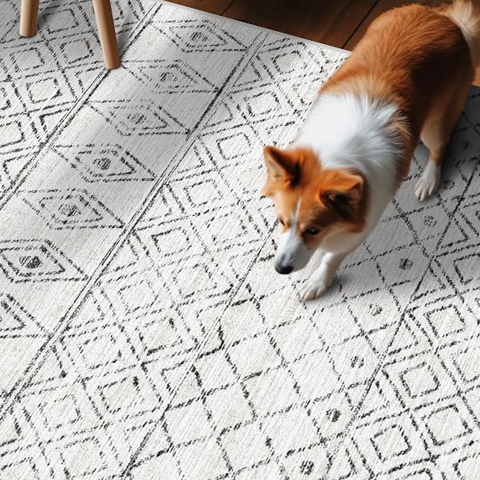 Moroccan 3x8 Runner Rug Hallway: Washable Farmhouse Runners - Image 5