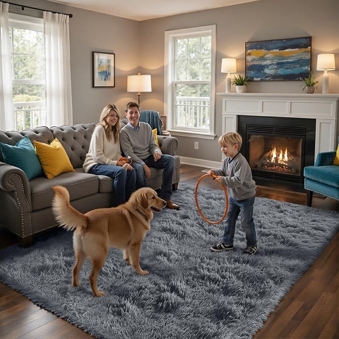 yongyangjuxin Fluffy Rug Shag Area Rug, Super Soft Shag Rugs - Image 4