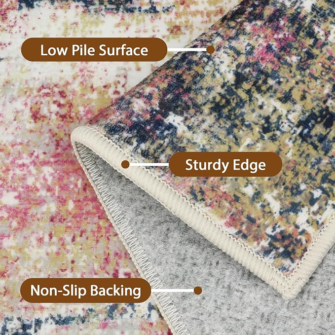 BEIMO Area Rugs 8x10 for Living Room Bedroom, Modern Abstract Machine Washable - Image 8