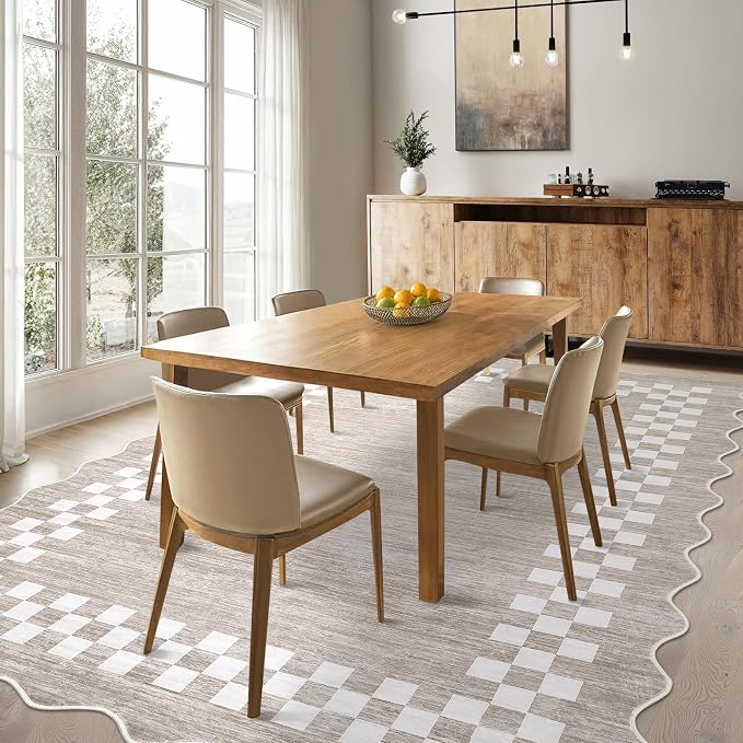 GarveeHome Area Rug 6x9 Large Living Room Modern Border Throw Rug - Image 7