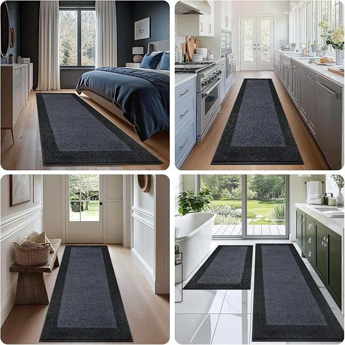 Machine Washable Kitchen Rug 24" x 70", Non Slip Kitchen Mat - Image 4