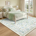 CAPALOCA Machine Washable Rugs Nursery Rug Sq6ft Cute Girl Non Slip Low Pile by CAPALOCA