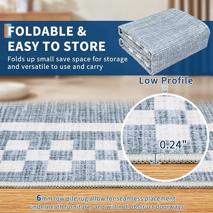 GarveeHome Modern Bordered 8x10 Area Rugs - Image 4