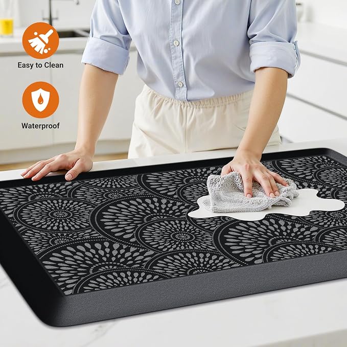 Mattitude 4/5 Inch Kitchen Mat, 20x38in Heavy Duty Ergonomic Comfort Foam - Image 3
