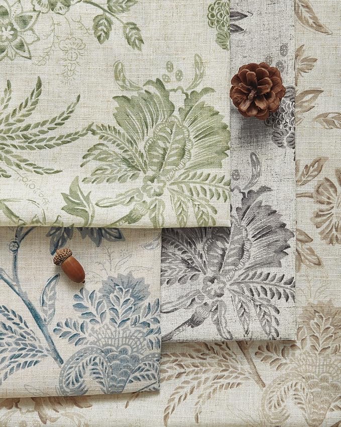jinchan Sage Green Floral Linen Table Runner 13 x 72 Inch Farmhouse | Relaxed - Image 8