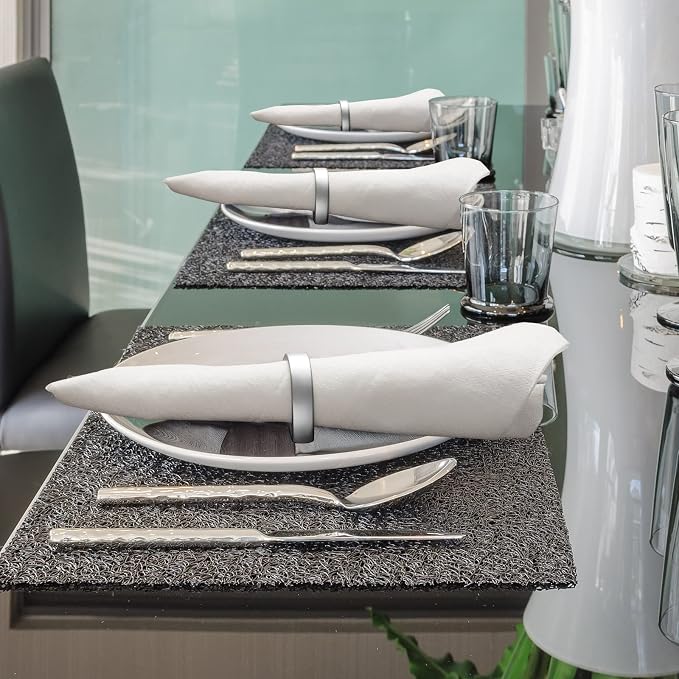 20 Pcs Stainless Steel Napkin Rings Metal Napkin Ring Holders Fall Thanksgiving - Image 5