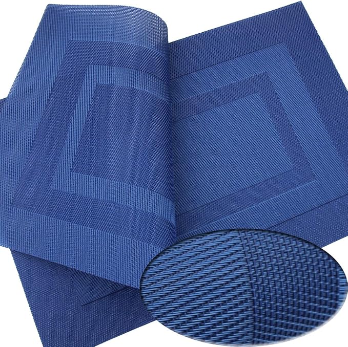 PIGCHCY Placemats Set of 8 Washable Durable Place Mats Vinyl Heat Resistant - Image 6