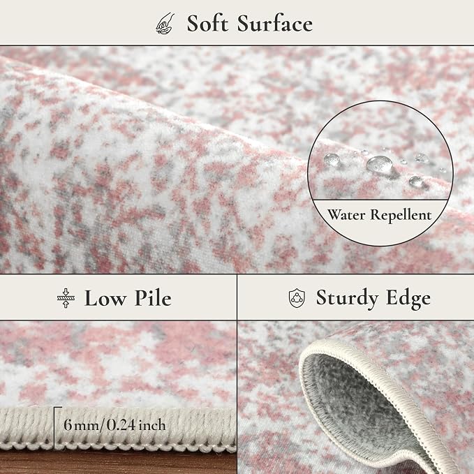 BEIMO Area Rugs 3x5 for Living Room Bedroom, Modern Abstract Machine Washable - Image 8