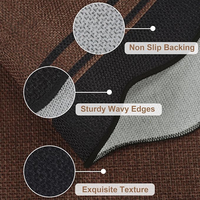 6x9 Scalloped Rug Easy Jute Washable Outdoor Patio Rug - Image 4
