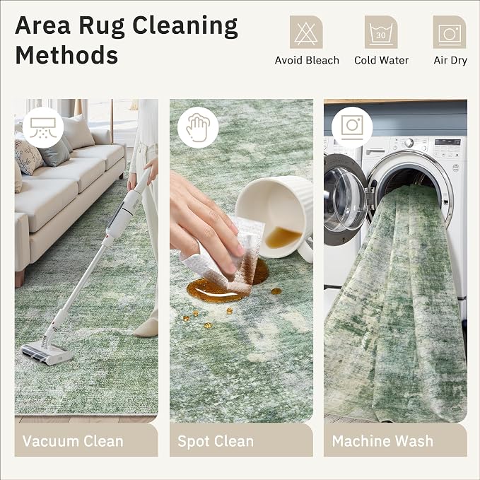 Soalmost Runner Rug 2x10 Washable Non-Slip Hallway Runner Rugs - Image 9