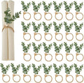APTWOW 50PCS Napkin Rings, Easter Napkin Rings, Wood Bead Farmhouse Napkins by APTWOW