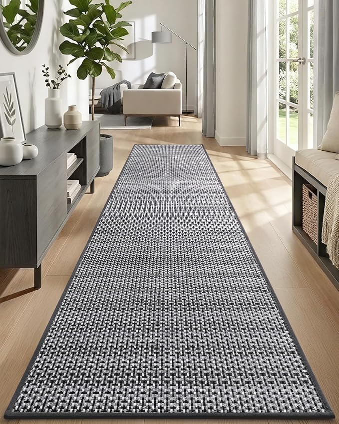 DEXI Hallway Runner Rug 2'4"x10', Non Slip Rubber Backed Runners Carpet - Image 8