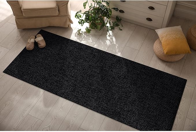 CAMILSON Easy Jute Rug 2x3, Indoor Outdoor Dark Gray Color Farmhouse Area Rugs - Image 8