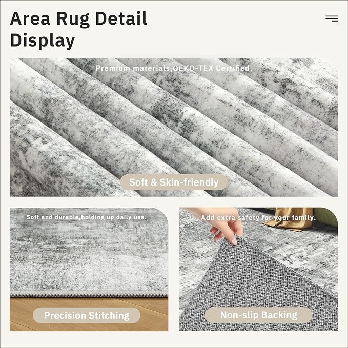 Soalmost 6x9 Abstract Area Rugs - Image 6