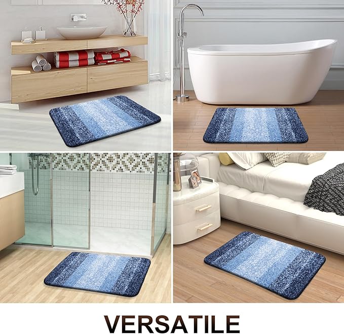 OLANLY Small Bathroom Rugs Mat 24x16, Extra Soft Absorbent Microfiber Bath Rugs - Image 7