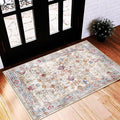 CHAMPLANT Area Rug 2'x3' Washable Rug Door Mat Vintage Distressed Doormat by CHAMPLANT