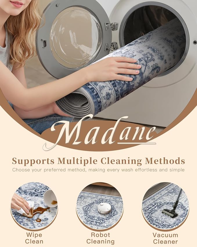 Madane Hallway Washable Runner Rug - Image 9