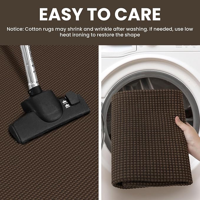 IOHOUZE Washable Exrea Long Hallway Runner Rug 3x20 Non Slip Rubber Backed - Image 4