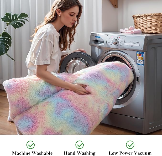 KCHOWUA Fluffy Fuzzy Unicorn Rugs - Image 5