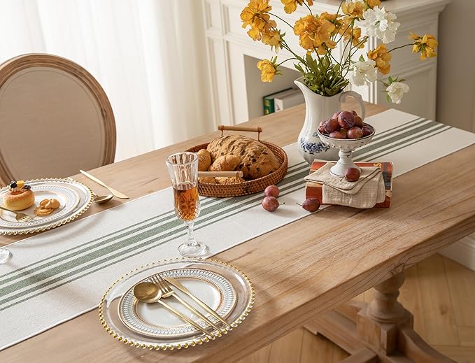 Caflife Boho Table Runner for Modern Farmhouse Decor, Dining Table décor 13 x - Image 2