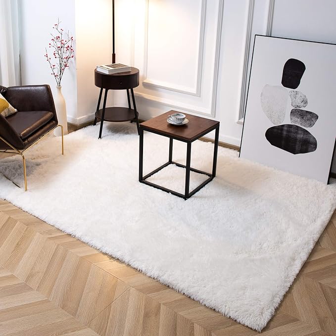 TWINNIS Super Soft Shaggy Rugs Fluffy Carpets 8x10 Feet, Indoor Modern Plush - Image 5