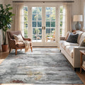 4x6 Ft Abstract Area Rugs for Living Room, Soft Non-Slip Modern Washable Rugs by Cuzwlovita