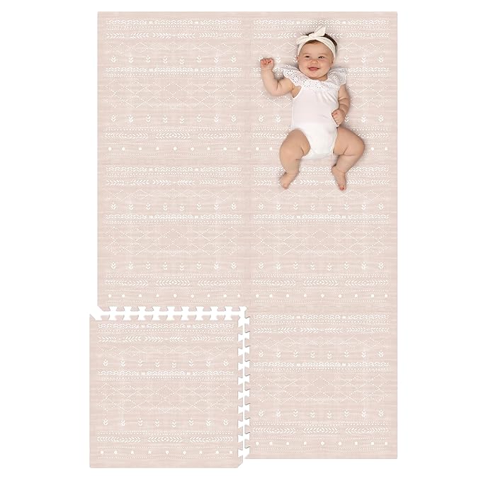 Lillefolk Baby Play Mat for Floor – 4x6ft Dusk | Soft Non Toxic Premium EVA Foam Tiles for Tummy Time, Crawling & Playroom – Waterproof Interlocking Floor Mat for Babies & Toddlers (6 Tiles)