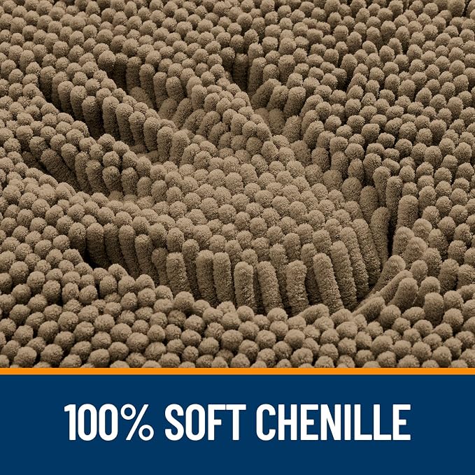 OLANLY Small Bathroom Rugs 24x16, Extra Soft Absorbent Chenille Bath Rugs - Image 3