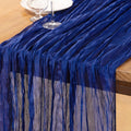 DeZerlor Royal Blue Cheesecloth Table Runner 1 Pack Summer Boho Runner | by DeZerlor