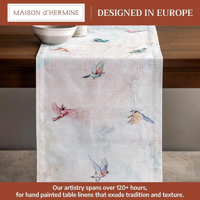 Maison d' Hermine Table Runner 100% Cotton 14.50" x 108" | Table Runners 108 - Image 2