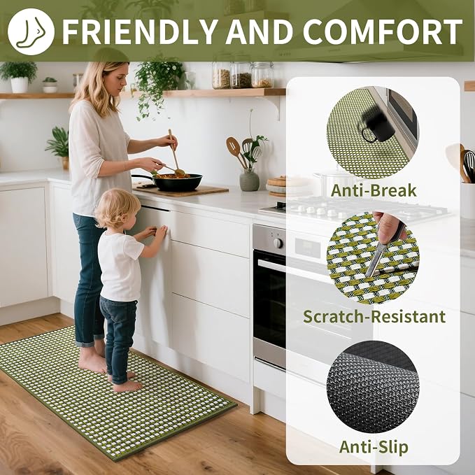 YDKGL Long Kitchen Runner Rugs Kitchen Mat Non Slip Washable, Super Absorbent - Image 2