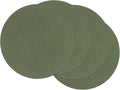 SHACOS Round Placemats Set of 4 Washable 15 inch Round Table Mats Cotton by SHACOS