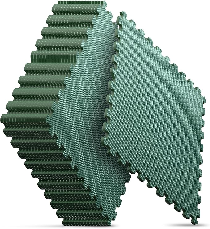 Home Gym Mat, Puzzle Exercise Mat, EVA Interlocking Foam Floor Tiles by NazhuraGoodCompanionAtHome