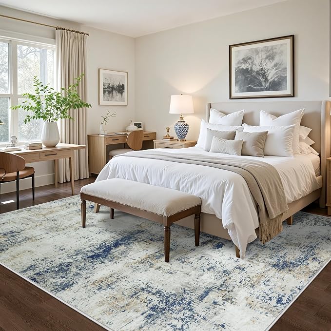 9x12 Area Rugs Living Room Rugs: Large Washable Rug - Image 2
