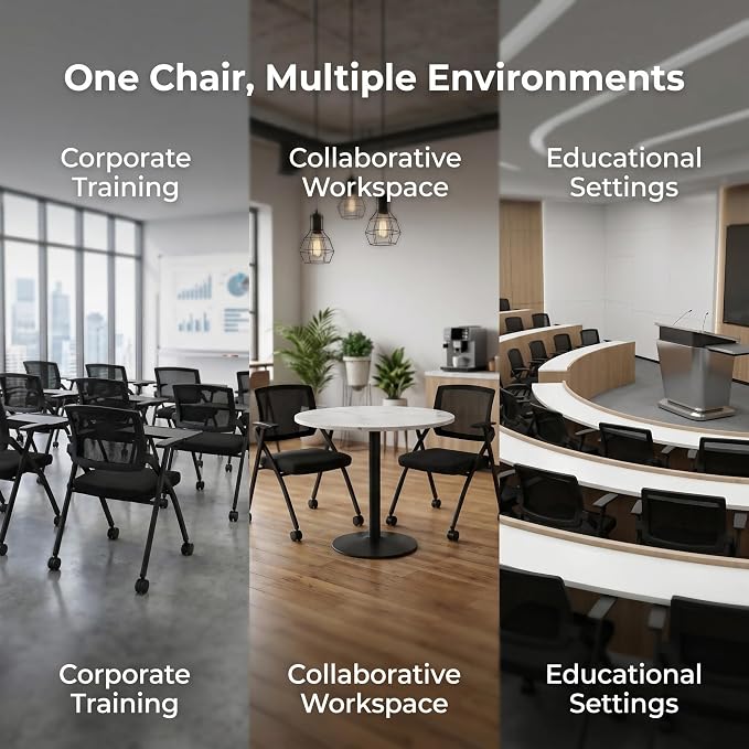 12 Pack Folding Office Chair - Image 4