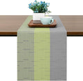 Table Runner 88 Inches Long, Vinyl Woven Farmhouse Table Runners | Washable by Chitomars