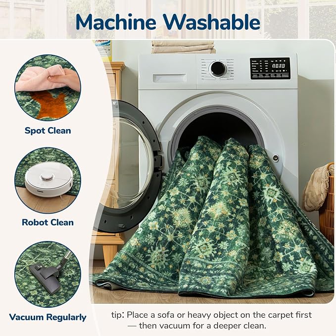 Lessymo 6x9 Washable Area Rug - Image 4