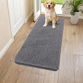 Smiry Dog Door Mat for Muddy Paws 47x24, Absorbent Dirt Trapper, Non-Slip by Smiry