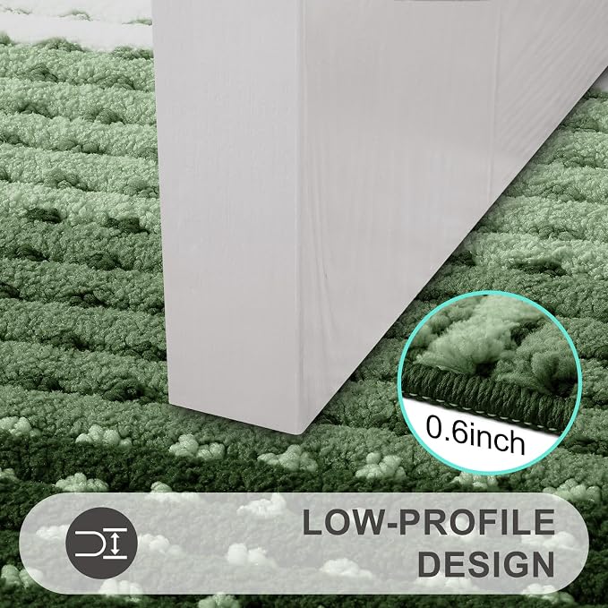 Kitinjoy Indoor Outdoor Door Mat, 71x47 Non-Slip Absorbent Dirt Trapper - Image 4