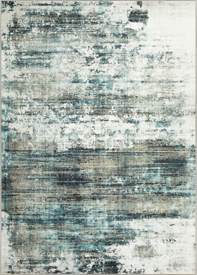 4x6 Area Rugs Washable Rug: Modern Abstract Living Room Rug Soft Anti-Skid Thin - Image 8
