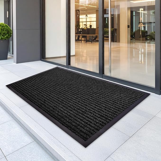 4 Pack 2' x 3' Door Mat, Heavy Duty Entryway Mat, Low Profile Indoor Outdoor - Image 7