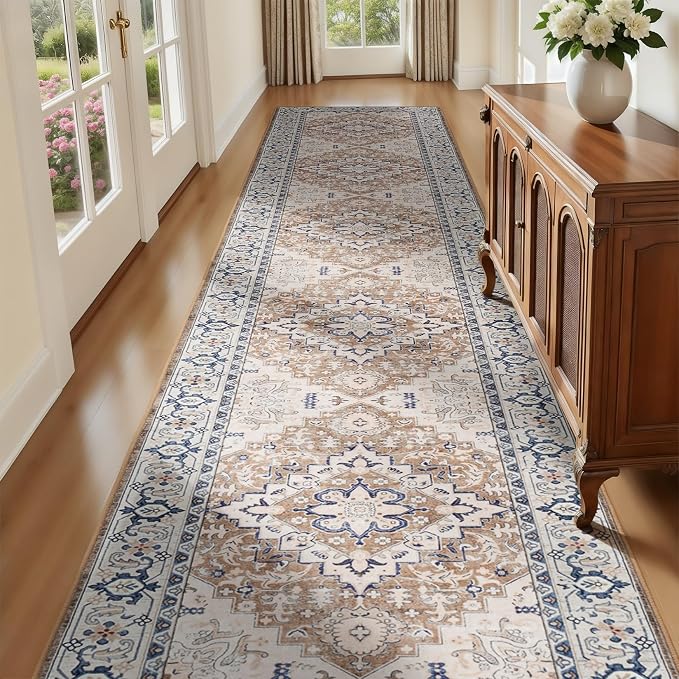 Lofus 2'6"x12' Runner Rug for Hallways, Washable Kitchen Rugs, Non-Slip Rugs by Lofus