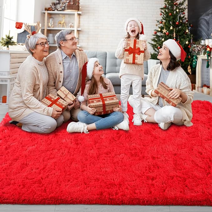 Chicrug Soft Area Rugs for Bedroom Living Room Plush Fluffy Rug 5x8 Feet - Image 4