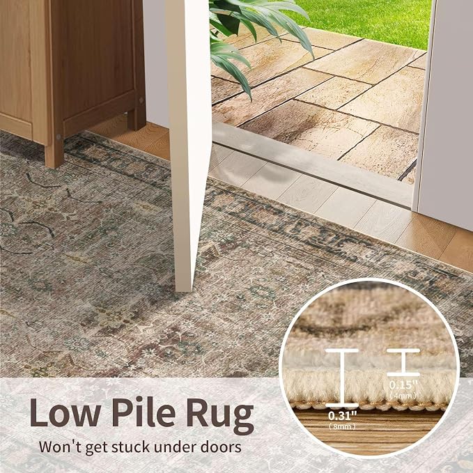 Rugxara 6x9 Area Rugs for Living Room Bedroom, Large Washable Rug, Non Slip & - Image 6