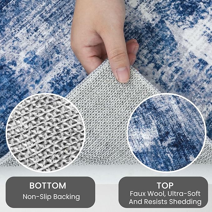 IOHOUZE Abstract Runner Rug 2x10 Ft Washable Runners - Image 5