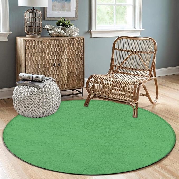 Room Sofa Yoga Soft Round Carpet, Home Decor Non Slip Kitchen Office Circle Rug - Image 3