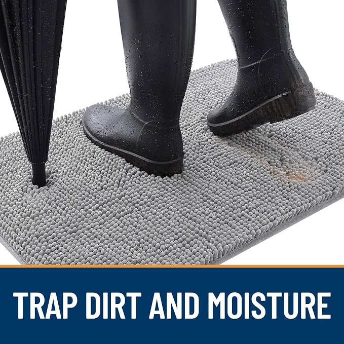 OLANLY Dog Door Mat for Muddy Paws 47x17, Absorbs Moisture and Dirt, Absorbent - Image 2